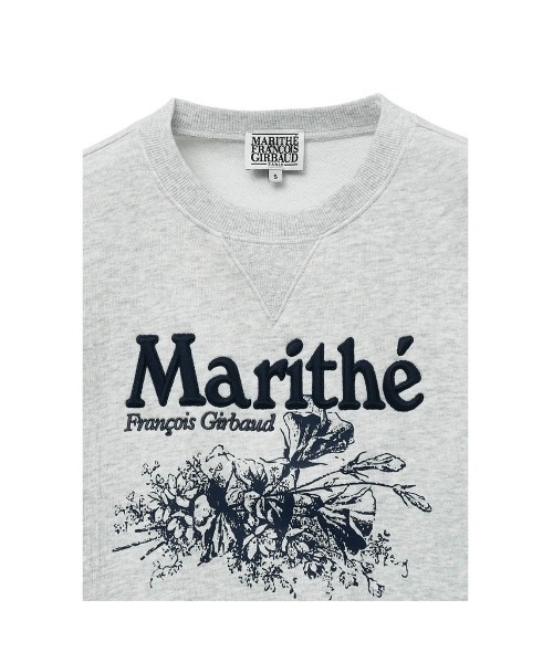 MARITHÉ FRANÇOIS GIRBAUD スウェット Sサイズ MARITHE + FRANCOIS GIRBAUD トレーナー スウェット FLOWER