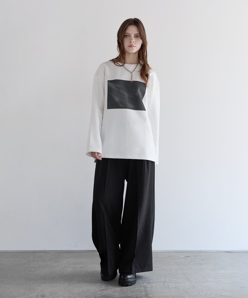 マレ サイドスリットポンチTシャツ ホワイト マレ サイドスリットポンチTシャツ ホワイト マレ サイドスリット