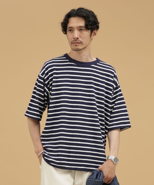 「NANO universe」 半袖Tシャツ S ホワイト メンズ