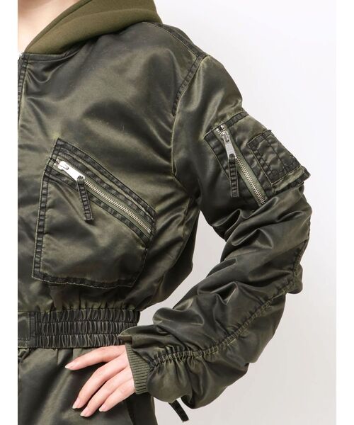 GYDA（ジェイダ） ブルゾン アウター pigment processed hoodie 