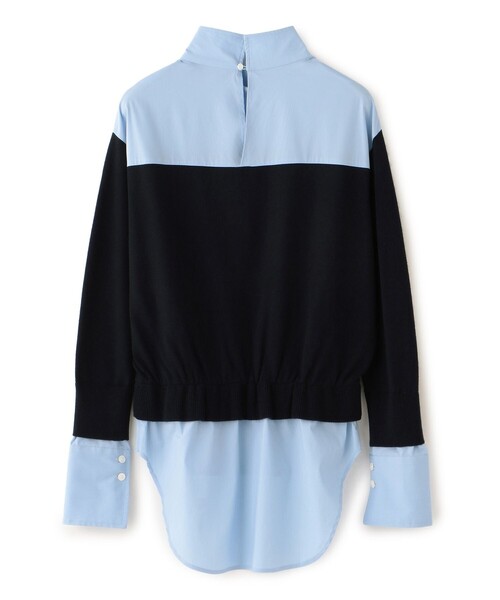 「CAST:」 長袖ニット M ネイビー レディース_画像2