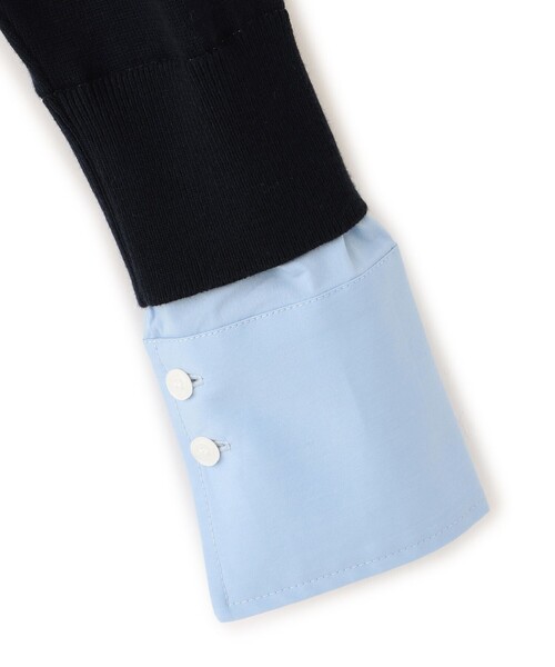 「CAST:」 長袖ニット M ネイビー レディース_画像5