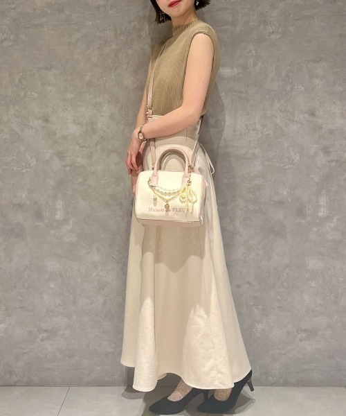 Maison de FLEUR（メゾンドフルール） ボストンバッグ チャーム付き