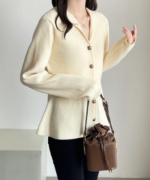 ABITOKYO（アビトーキョー） カーディガン 開襟フレアシルエット