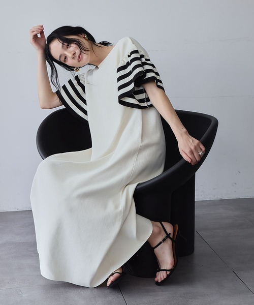 こ〜⭐️ ELISABETTA FRANCHI ノースリーブワンピース elisabetta