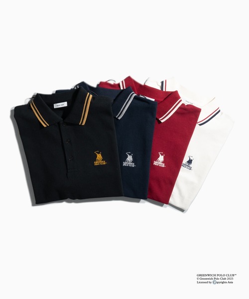 「Adoon plain」 半袖ポロシャツ MEDIUM ブラック メンズ_画像5