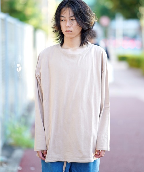 THE MILES tシャツ 裾スピンドルロングTEE Tシャツ メンズ レディース