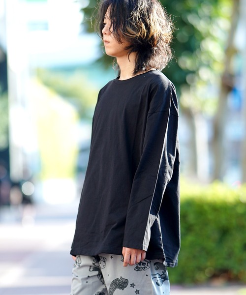 THE MILES tシャツ 裾スピンドルロングTEE メンズ レディース