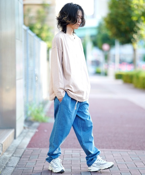 THE MILES tシャツ 裾スピンドルロングTEE Tシャツ メンズ レディース