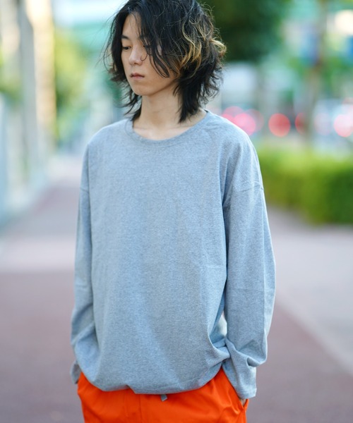 THE MILES tシャツ 裾スピンドルロングTEE Tシャツ メンズ レディース