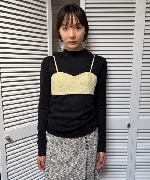 FUULLY STUDIO チューブトップ ベアトップ ハーフカップビスチェ