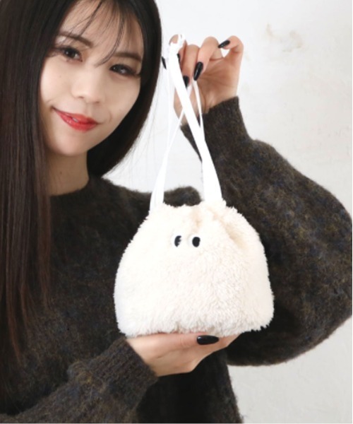 巾着＆ポーチ♡ポメラニアン＆レディ Port（ポート） ポーチ 「 」 アイキャッチ モンスター 巾着ポーチ_