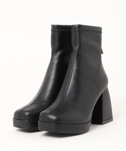 「Lace Ladies」 ショートブーツ 22.5 ブラック レディース_画像4