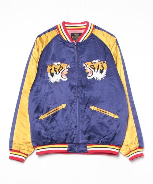 HOUSTON/SOUVENIR JACKET/TIGER /スカジャン VELVETEEN SOUVENIR JACKET (TIGER) ｜ HOUSTON-BOOK