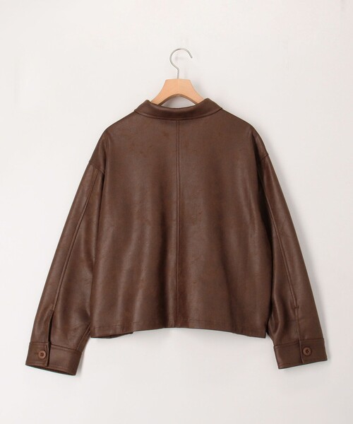 MICO COULIER（ミコクリエ） ブルゾン アウター ストレッチレザー