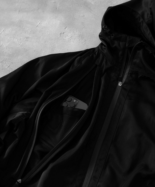 RUUBON ブルゾン アウター tech double zip hooded blouson / テック