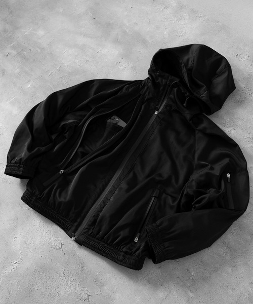 RUUBON ブルゾン アウター tech double zip hooded blouson / テック 