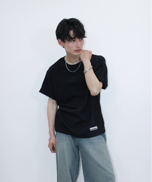 「centimeter」 半袖Tシャツ X-LARGE ブラック メンズ_画像7