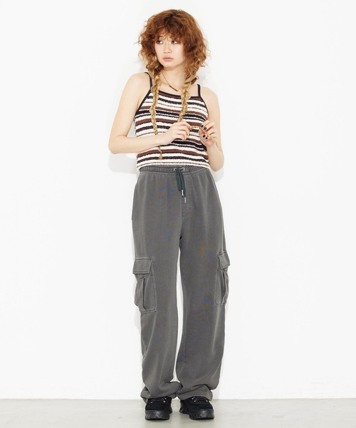 X-girl イージーパンツ X-girl（エックスガール） イージーパンツ M ブラック レディース