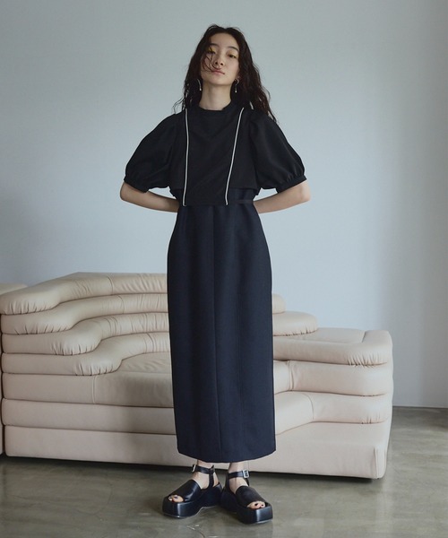 UNITED TOKYO（ユナイテッドトウキョウ） 半袖ワンピース 1 ブラック  