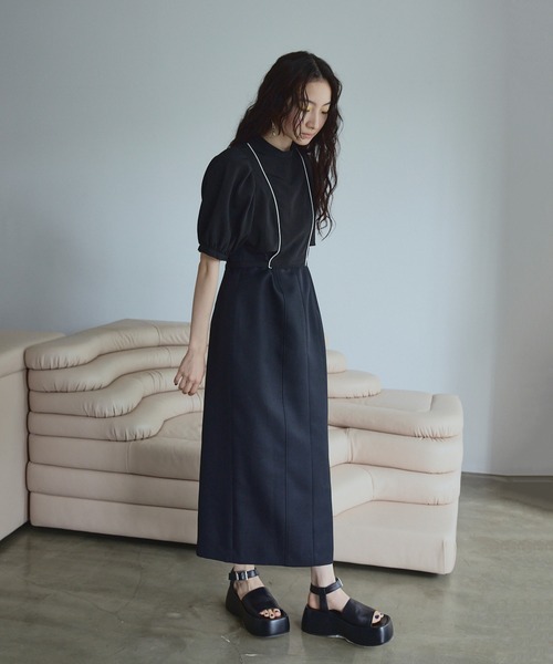 UNITED TOKYO（ユナイテッドトウキョウ） 半袖ワンピース 1 ブラック