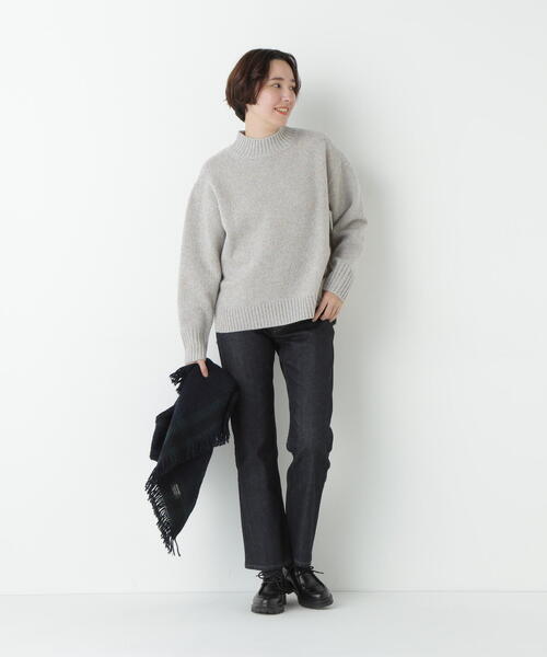 【極美品】HUMAN WOMAN×boussoleコラボアランニット human woman（ヒューマンウーマン） ニット セーター 「ウォッシャブル