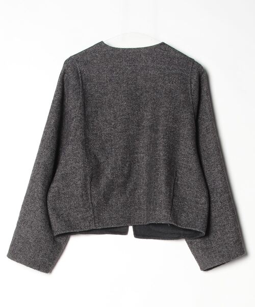 【未使用品】MARW UNITED ARROWS ノーカラージャケット グレー MARW UNITED ARROWS（マルゥ ユナイテッドアローズ） ノーカラー