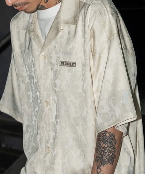 「Subciety」 半袖シャツ X-LARGE ブラック メンズ_画像8