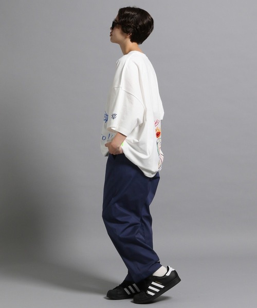 「GEORGE'S」 半袖Tシャツ LARGE 杢グレー メンズ_画像2