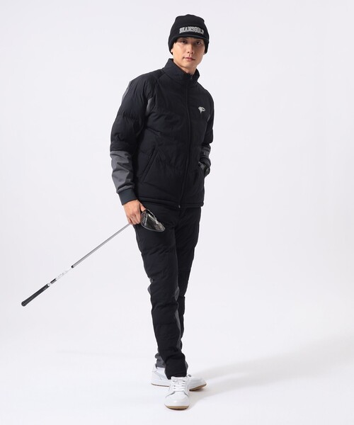 BEAMS GOLF メンズジャケット 黒・グレー BEAMS GOLF（ビームスゴルフ）の「BEAMS GOLF PURPLE LABEL / 防風