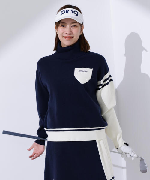 PING（ピン） ニット セーター 「PING APPAREL」オフタートルバイ