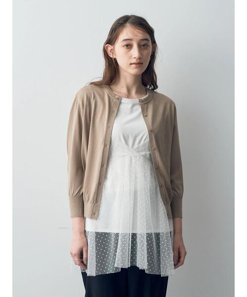 「YECCA VECCA」 カーディガン FREE ホワイト レディース_画像4