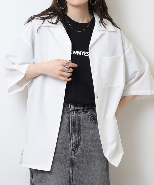 「FUNALIVE」 「sunny apartment」半袖シャツ L ブラック メンズ_画像2
