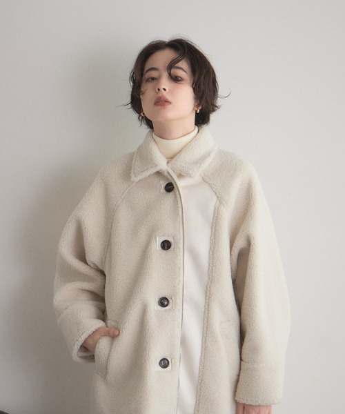 &. NOSTALGIA（ノスタルジア） ステンカラーコート コート フェイク