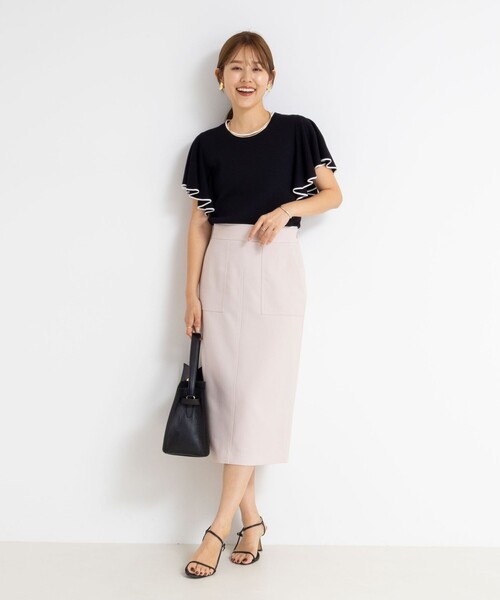 「NOLLEY'S Sophi」 ノースリーブニット 38 サックスブルー レディース_画像4