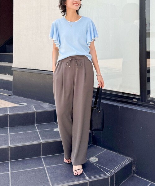 「NOLLEY'S Sophi」 ノースリーブニット 38 サックスブルー レディース_画像8