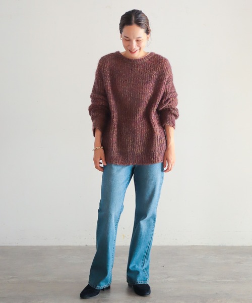 「NOMBRE IMPAIR」 長袖ニット FREE グリーン レディース_画像2