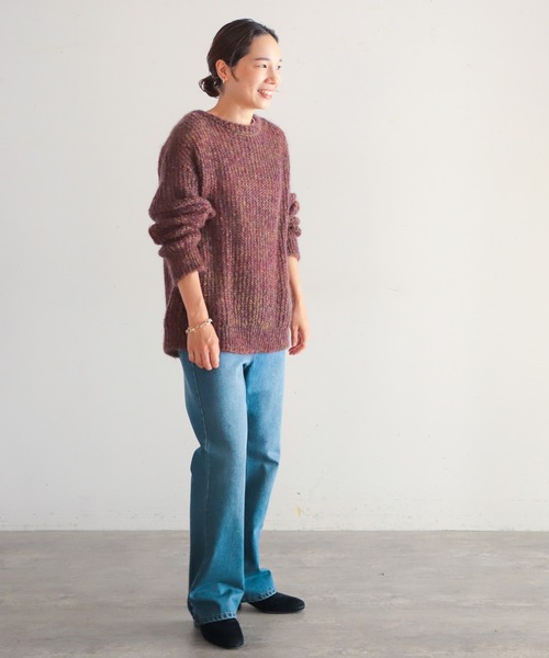 「NOMBRE IMPAIR」 長袖ニット FREE グリーン レディース_画像3