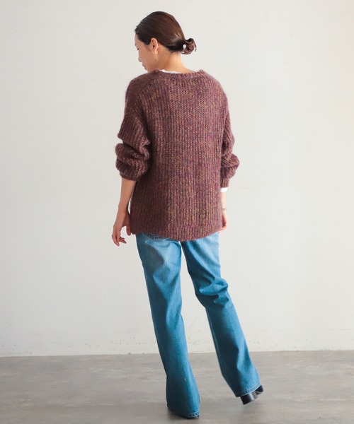 「NOMBRE IMPAIR」 長袖ニット FREE グリーン レディース_画像4