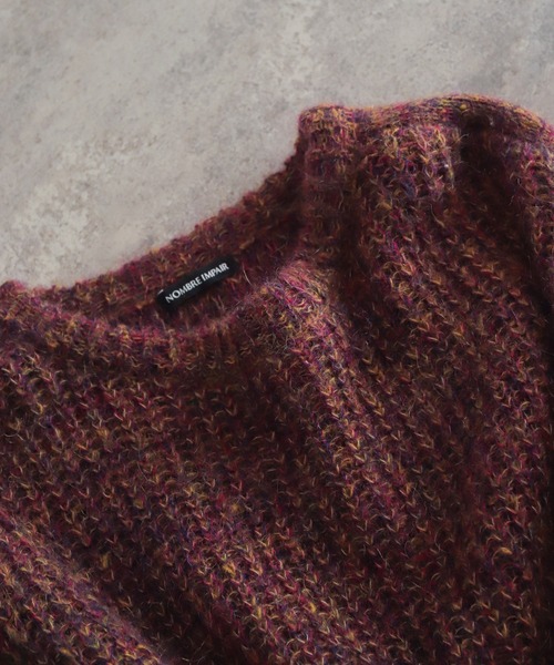 「NOMBRE IMPAIR」 長袖ニット FREE グリーン レディース_画像7