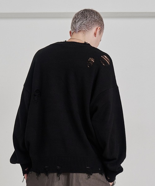SeeSew セーター ニット 「UNISEX」CAT GRAFFITY KNIT/キャット 