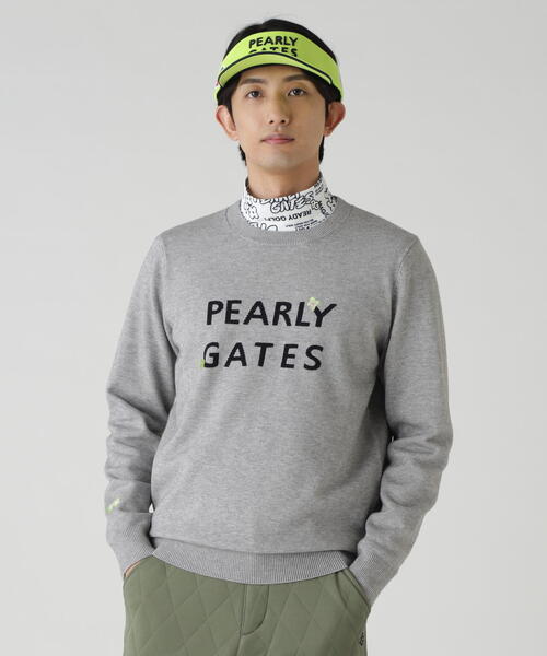 PEARLY GATES グレー セーター ポケット付き　サイズM PEARLY GATES（パーリーゲイツ） セーター ニット 「PEARLY GATES