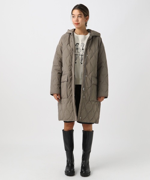 「BAYFLOW」 モッズコート SMALL モカ レディース_画像7