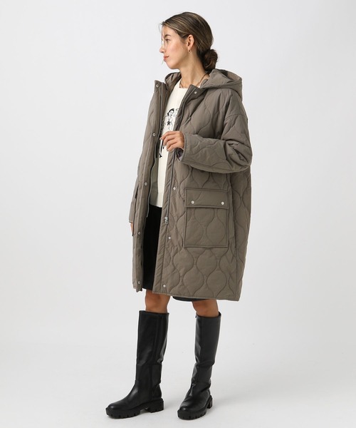 「BAYFLOW」 モッズコート SMALL モカ レディース_画像8