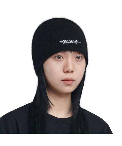 Emotionally Unavailable ニット帽 Emotionally Unavailable - LOGO BEANIE / ロゴビーニー (ブラック