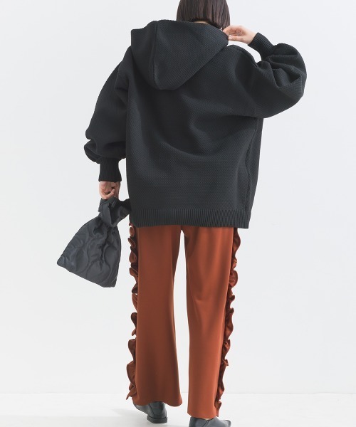 「terrace」 スラックス MEDIUM ブラック レディース_画像7