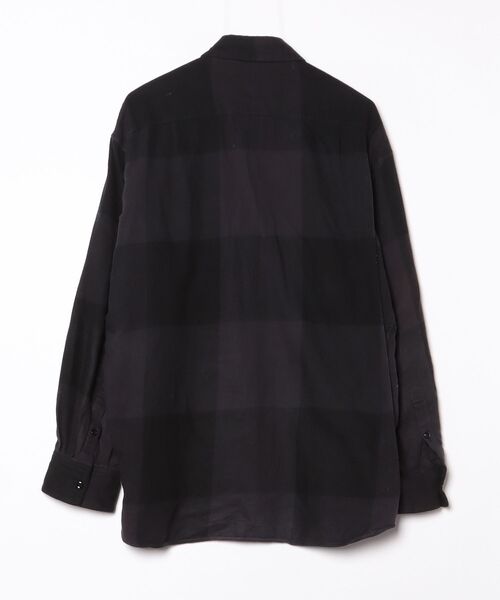 「LAD MUSICIAN」 チェック柄長袖シャツ M ブラック メンズ_画像2