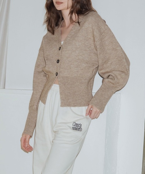 「Mili affinity」 ニットカーディガン FREE ブラック レディース_画像4