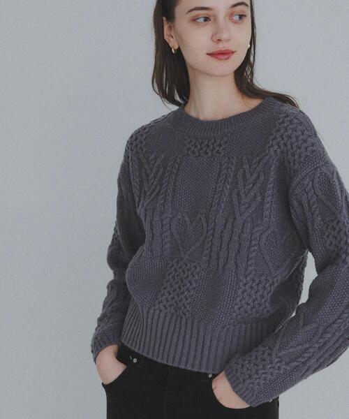 URBAN RESEARCH Sonny Label ニット セーター パッチワークハート