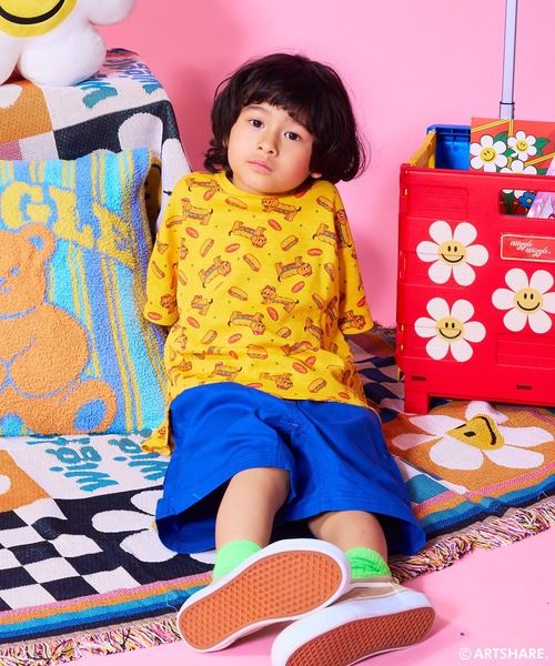 wiggle wiggle tシャツ 「wiggle wiggle」別注ワッフルソウガラ半袖T
